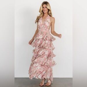 Baltic Born Jesslyn Open Back Tiered Maxi Dress